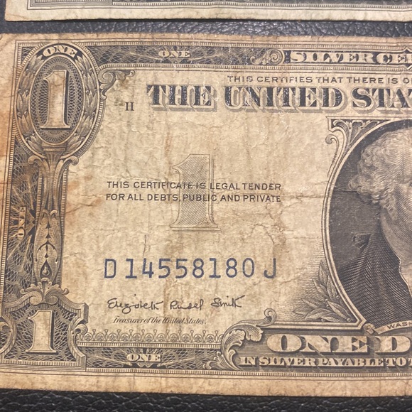 One dollar silver certificate 1935 - Picture 2 of 8